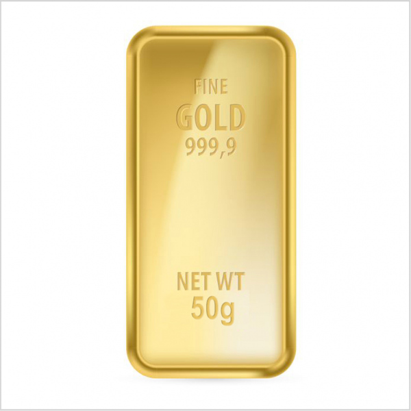 Lingotto 50 gr in oro 999/000
