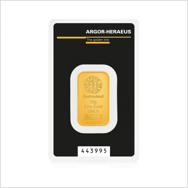 Lingotto Oro 999,9/000 da 10 gr
